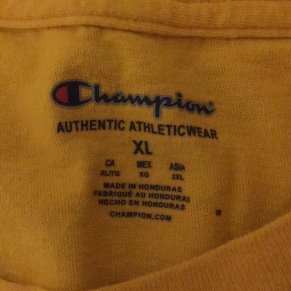 mustard yellow champion tee - Picture 5 of 5